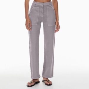 Wilfred Free Aritzia 0 Modern Utility Pants “Purple Slate” - straight leg